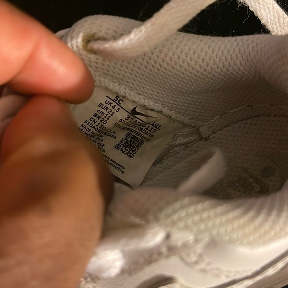 NIKE AIR FORCE 1, WHITE, 5C BOYS Toddler Worn 2X CLEAN EXCELLENT CONDITION - Picture 6 of 6